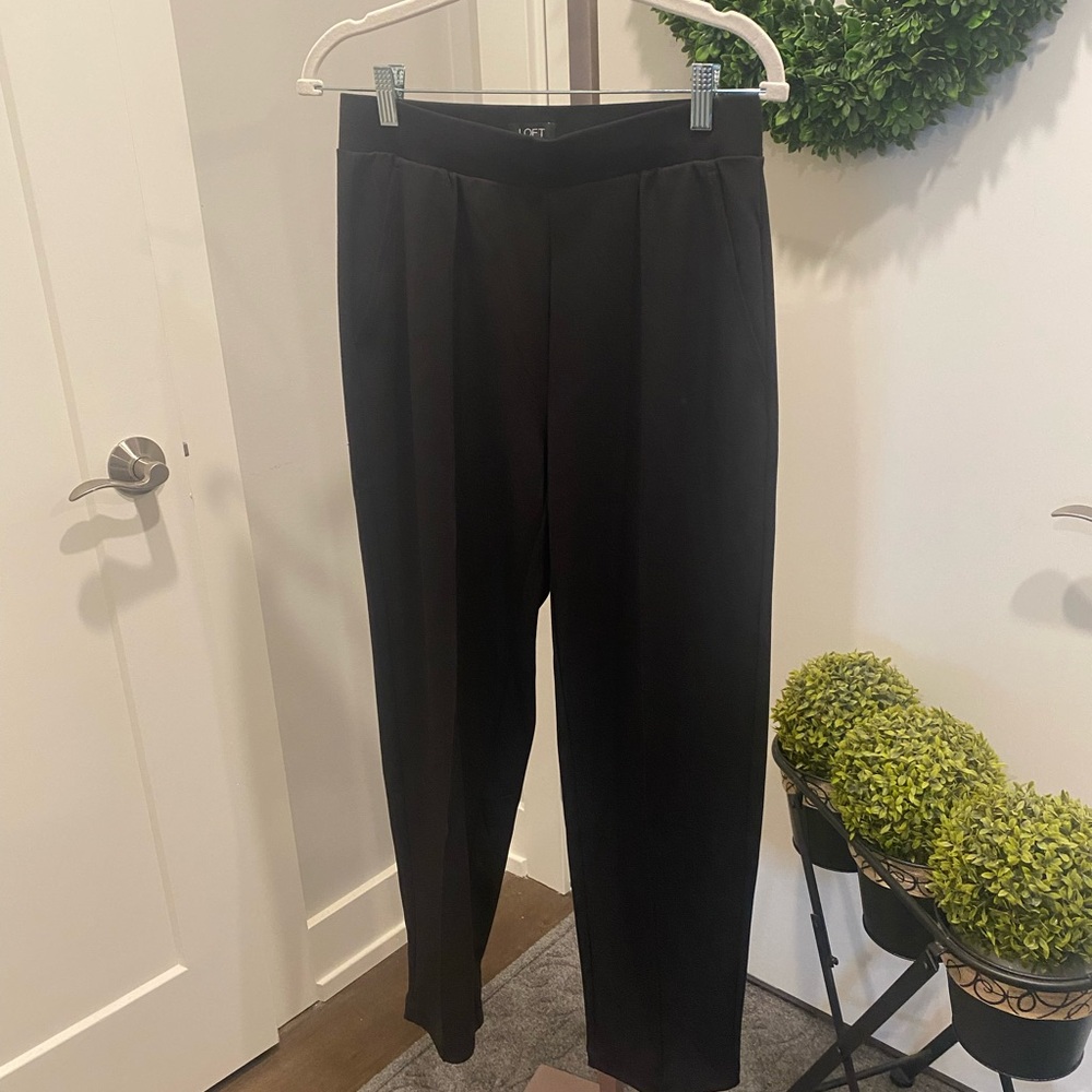 Like New! Ann Taylor Loft Elegant Black Trousers Size Small $79 Retail